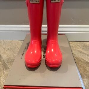 Hunter hyper pink Rain Boots